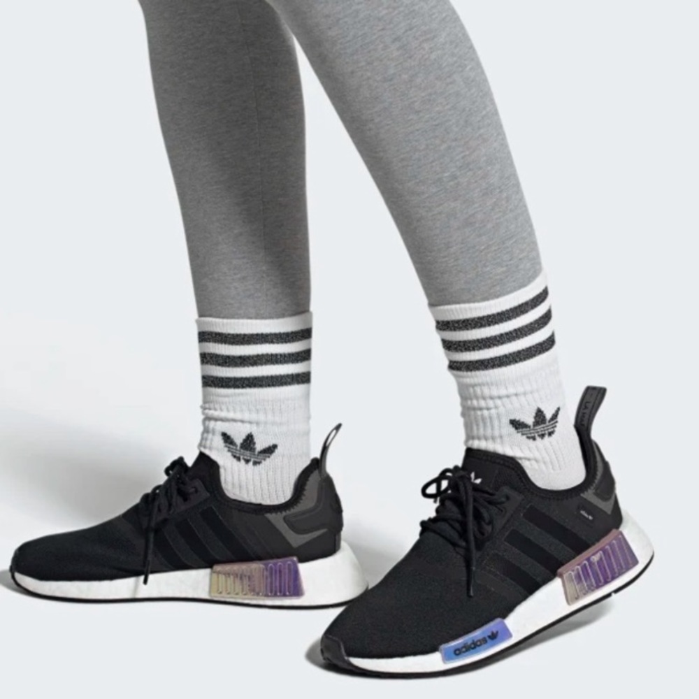 adidas NMD R1 Black Iridescent Magic Mauve